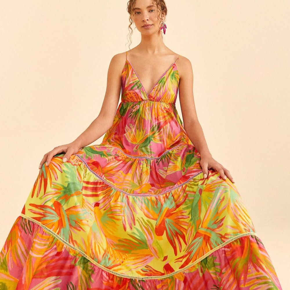 NWT FARM RIO Mixed sainted Birds Maxi size Medium